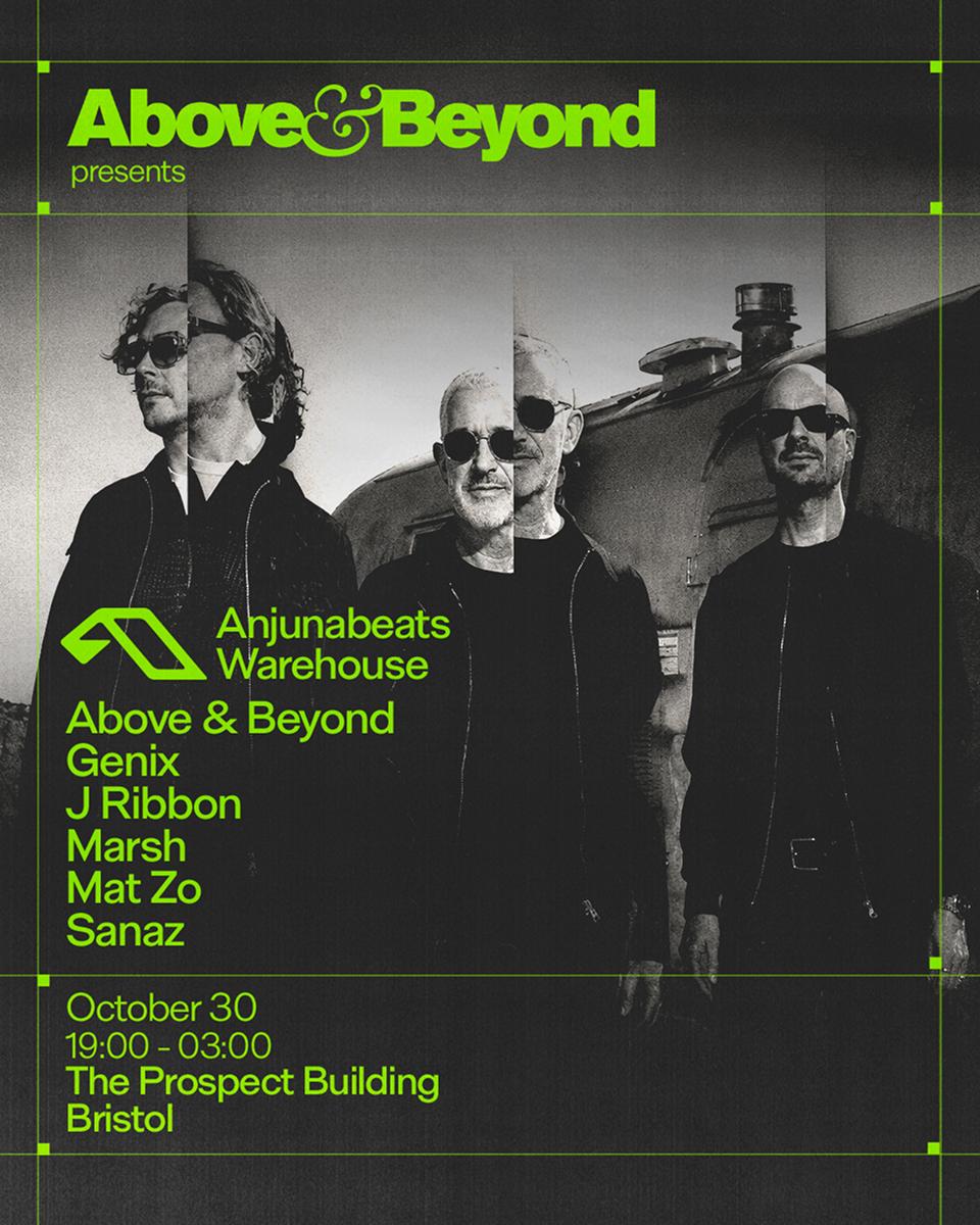 Anjunabeats Warehouse UK — Bristol, 30 October 2026 event flyer